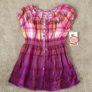 Sugar Tart Love Short Sleeve Top with Necklace for Girls - Size XL(16) - NWT